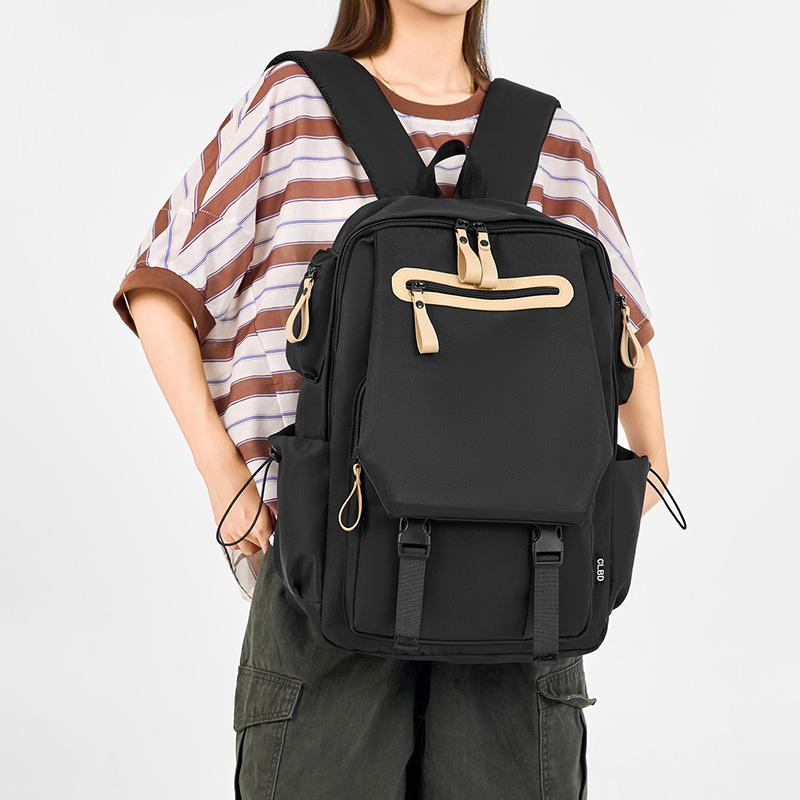 Unisex Large Capacity Backpack Travel Bag Junior High School Student Schoolbag