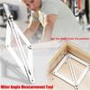 2022 New Premium Corner Angle Finder, Stainless Steel Protractor Digital Angle Finder with Scales, Miter Saw Bevel Gauge and Corner Angle Finder for