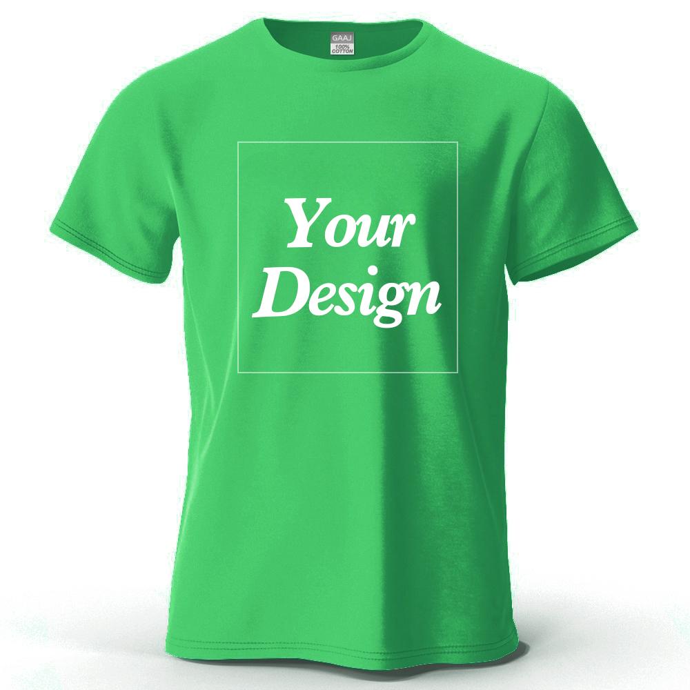 Custom PRINT T Shirt 100 Cotton Customized Your Design Tshirt Diy Photo Logo Text Men Women Short Sleeve Long Sleeve Tee Shirt