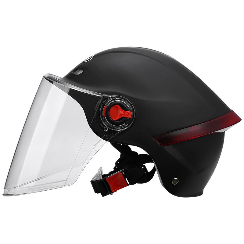[Custom] Summer Half Helmet for Motorcycle/Electric Bike Unisex Safety with Sun-Protective Clear Visor 3C/DOT Certified