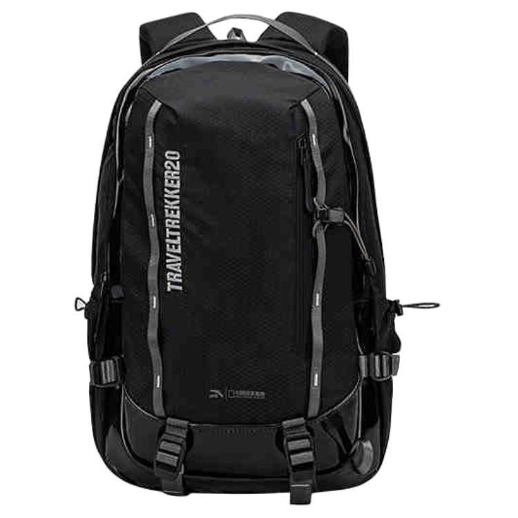 New Anta Polyester Backpack Unisex Black 192526163-1