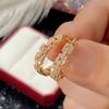 Design Zircon Ear Buckles, Simple High-End Loop Chain Earrings For Women