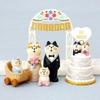Japanese Zakka Ornaments: Couple Wedding Cake Decorations & Crafts