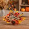 Seasonal Autumn Candle Wreath, Wall Shelf Styling with Faux Branch Texture for Entry Tables and Holiday Hosting
