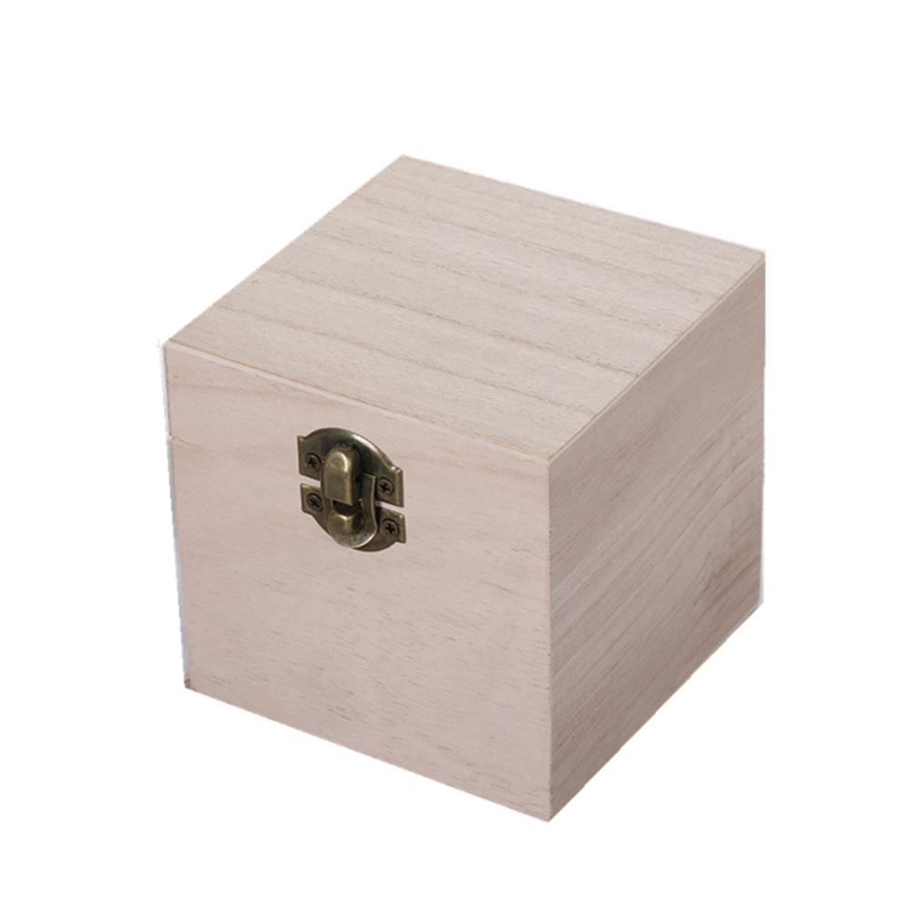 Storage Box Party Supplies Tung Wood Wooden 3.93*3.93*3.93inch
