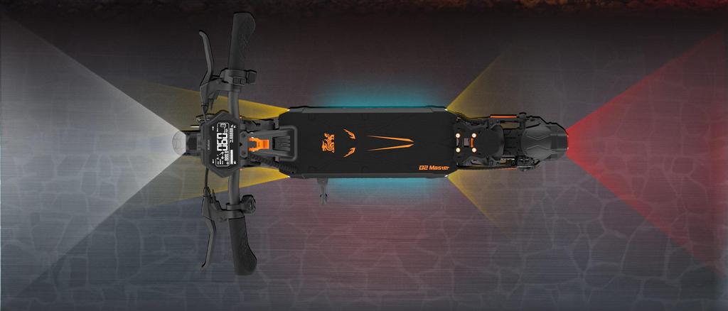 KuKirin G2 Master Elektriskais skūteris 70KM nobraukums un 60KM/H maksimālais ātrums, 10'' bezceļu riepas, 2000W dubultais motors, viss alumīnija korpuss, salokāms skūteris(NAV ABE)