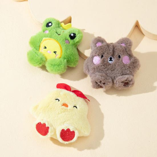 Yousheng Cat Plush Toy Bite-resistant Soft Exquisite Cartoon Bear Shape Kitten Cat Catnips Chewing Toy Pet Supplies