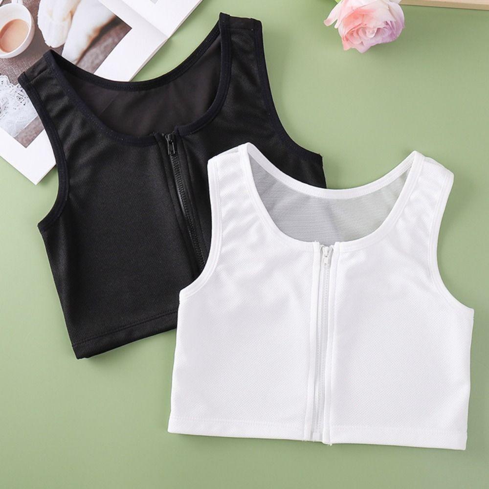 Slim Fit Seamless Shapewear Mesh Thin Underwear for Women Simple Chest Wraps Binding  Seaside
