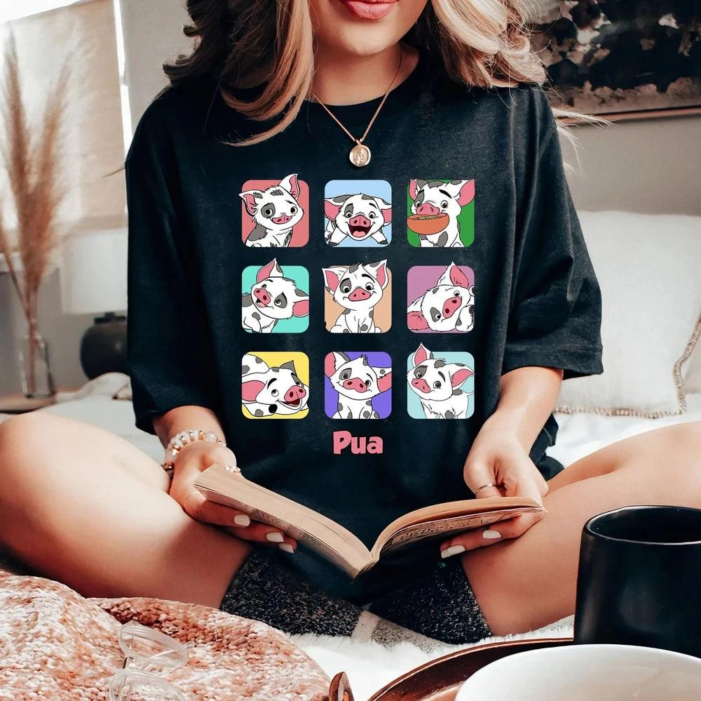 Moana Pua Pig Portrait Moods land Family Matching Tshirt S