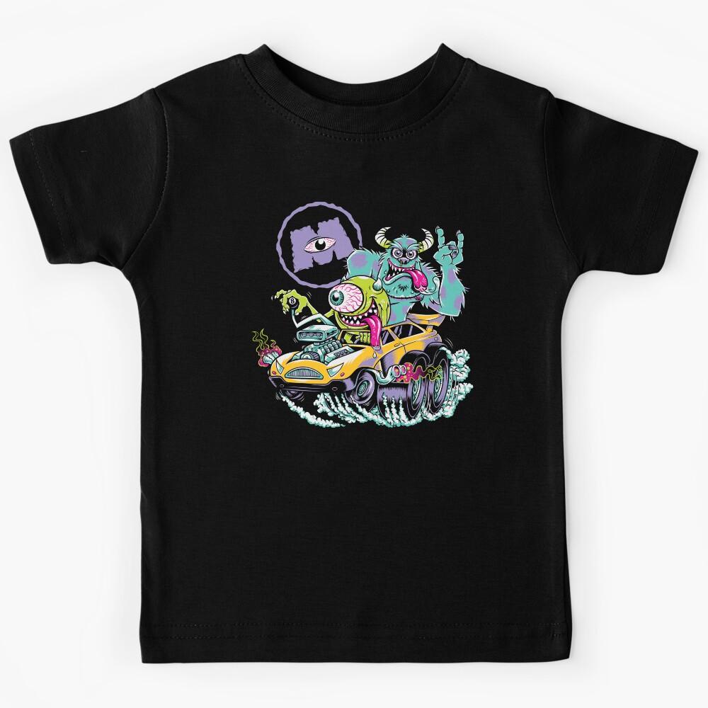 Lowbrow Monsters - Retro Punk Garage II Kids T-Shirt 150