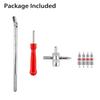 Valve Stem Installation Remover Repair HD Chrome Puller Car Tire Plug Core  Handle Tire Valve Stem Core Remover Screwdriver Tire Repair Install Tool