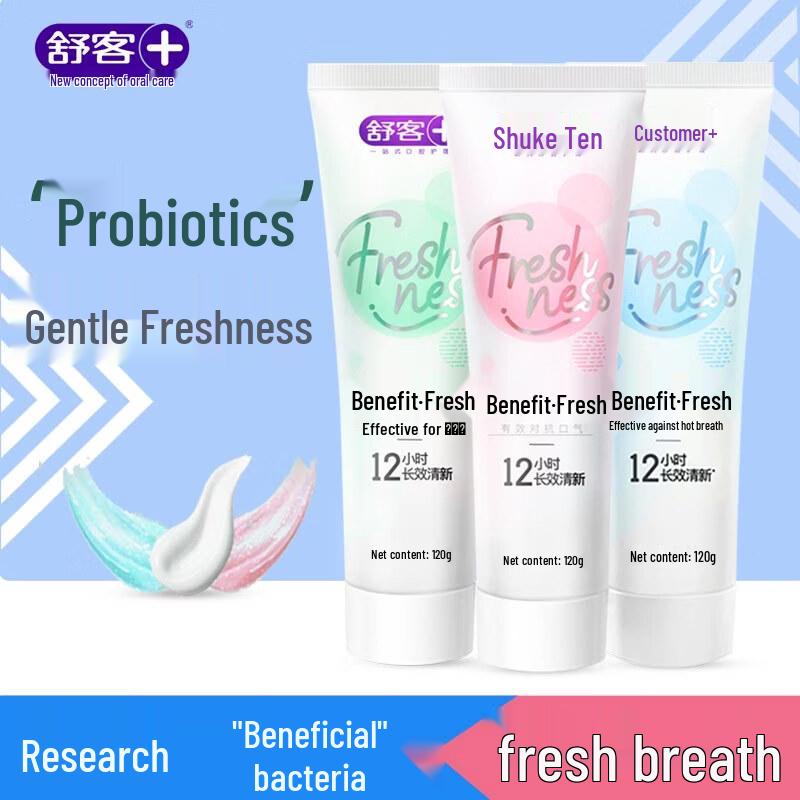 

Soocare U-Clean Fresh Probiotic Toothpaste Multi-Flavor 3-Pack