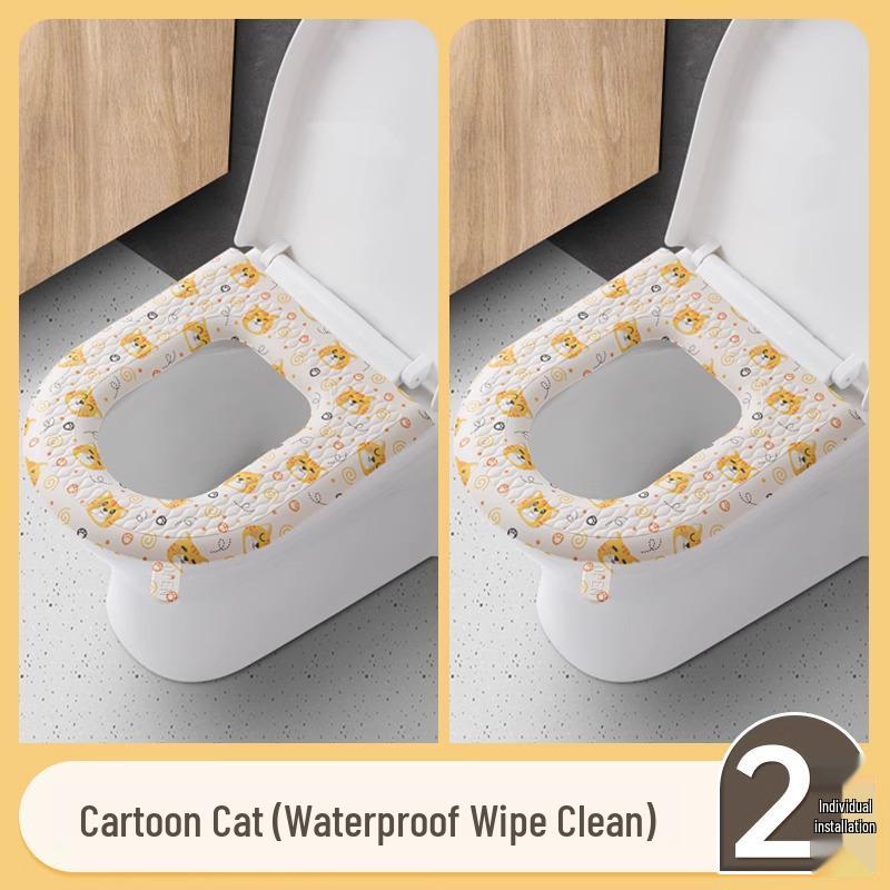 Vodotěsný EVA polštář na WC sedátko s madly - Roztomilý, Antibakteriální, Univerzální velikost pro všechna roční období