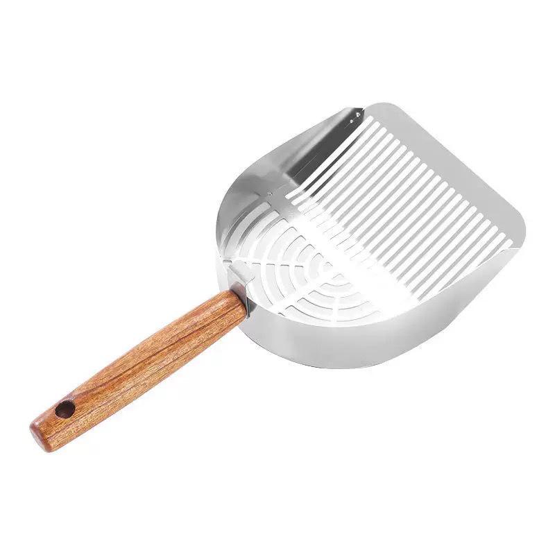 Stainless Steel Cat Litter Scoop for Tofu & Mineral Litter - Durable Metal Poop Shovel