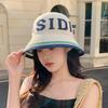 Spring and summer bucket hat knitted hat children's fashion versatile bucket hat breathable sunshade sunscreen basin hat tide