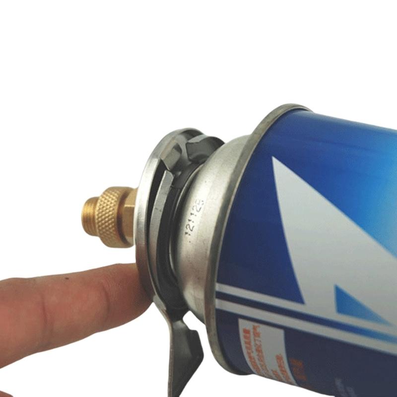 Durability Copper Stainless Steel Gas Tank Adapter Camping Mini Cookware Connector For Outdoor Campings stove Tool