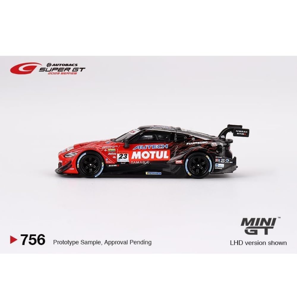 MINI GT Nissan Z GT500 NISMO SUPER GT Series 2023 MOTUL AUTECH Z Finished Model 1/64 #23 (Left-hand drive)