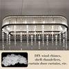 Aug. 300 Pcs 2 Inch Round Capiz Shells With 2 Holes Round Natural Shell White Shells For Wind Chimes Jewelry Making