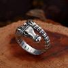 Adjustable Open Ring With Horse Motif Vintage Ethnic Style Plated Copper Unisex Jewelry