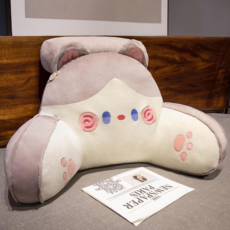 Cartoon Headboard Large Backrest Pillow for Student Dormitory: Soft Sofa, Bed, or Bay Window Reading and Lumbar Support Cushion