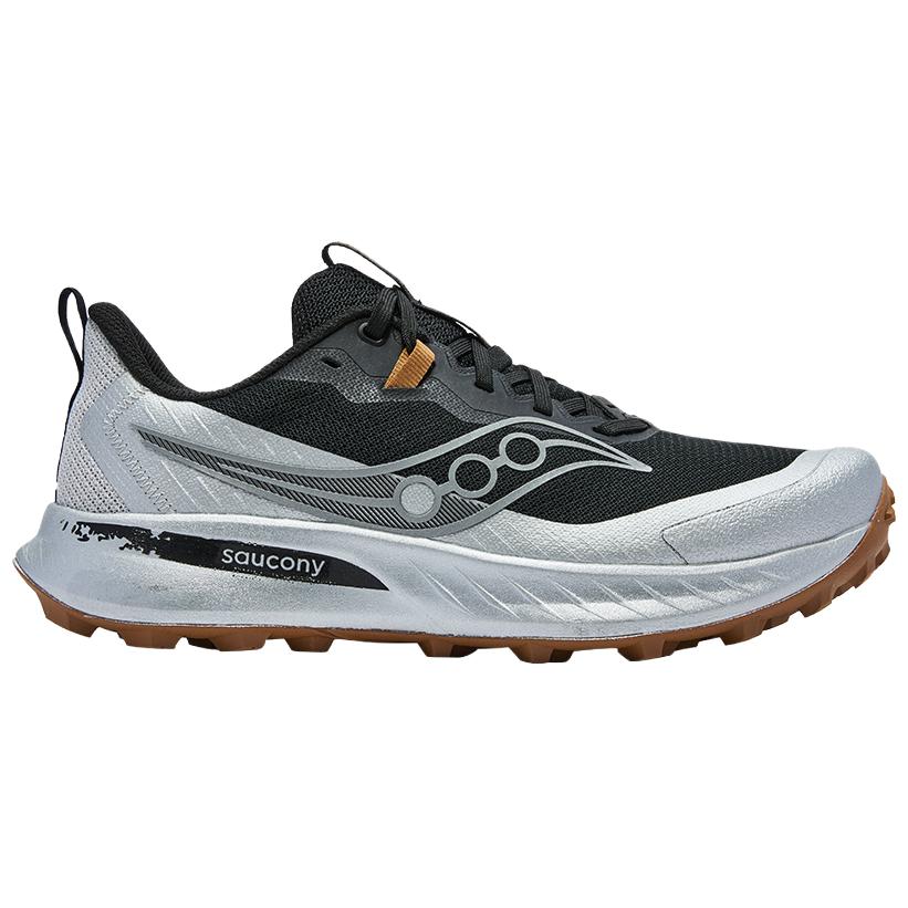 SAUCONY Peregrine 15 Comfortable Versatile Durable Low-Top Running Shoes Men Sneaker Black S20990-551