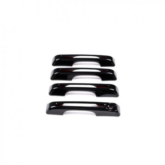 Glossy ABS Black Side 4 Door Handles Trims Cover Fit For FORD Maverick +