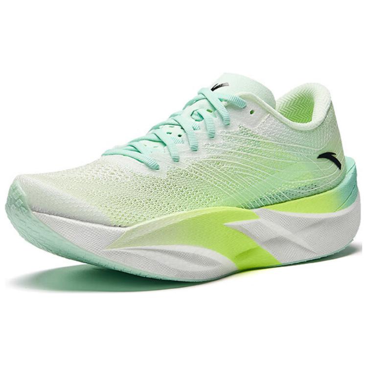 New Anta C202 6.0 Anti Slip Wear Resistant Low Top Carbon Plate Marathon Training Running Shoes Women's Green 122445570-4