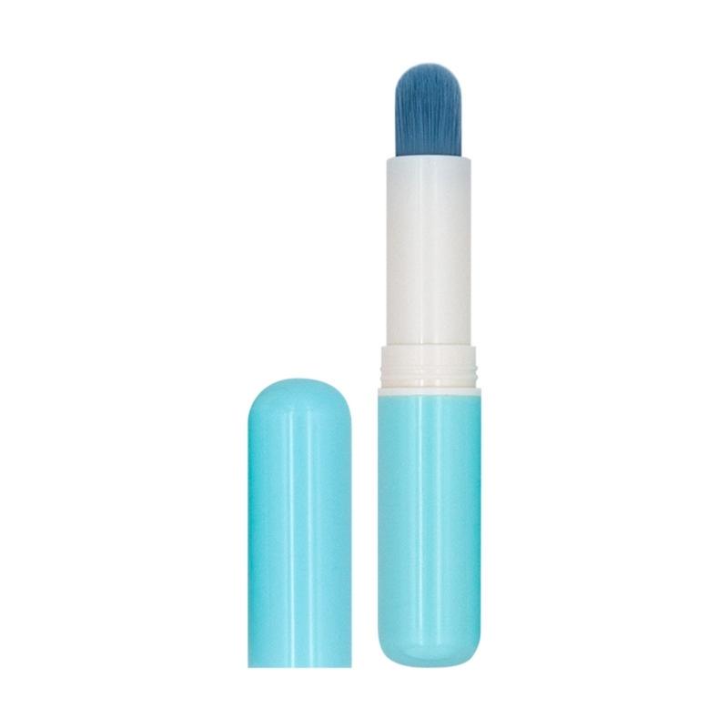 

Cosmetic Applicator Synthetic Fiber Lip Balm And Concealer Brushes With Plastic Handle For Makeup Application