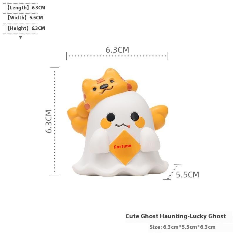 

1PC Funny Cute Ghost Statue, Ghosts Small Scary Ghost Figurines, Halloween Home Decorations, Coffee Table Centerpieces Shelf
