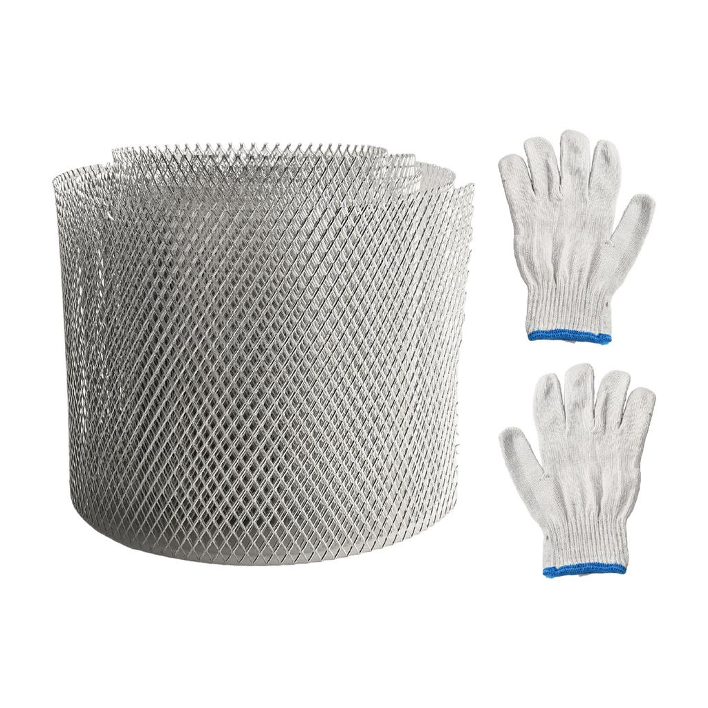 12.7cm/15cm A Roll Of Aluminum Gutter Guard Grille For Protection Net For Leaf Net Cover Gutter Filter Guard