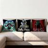 Band Sally Face Cushion Cover Premium Comfort Reversible Pillow Cove -Two in One Design for Any Room & Car Interior