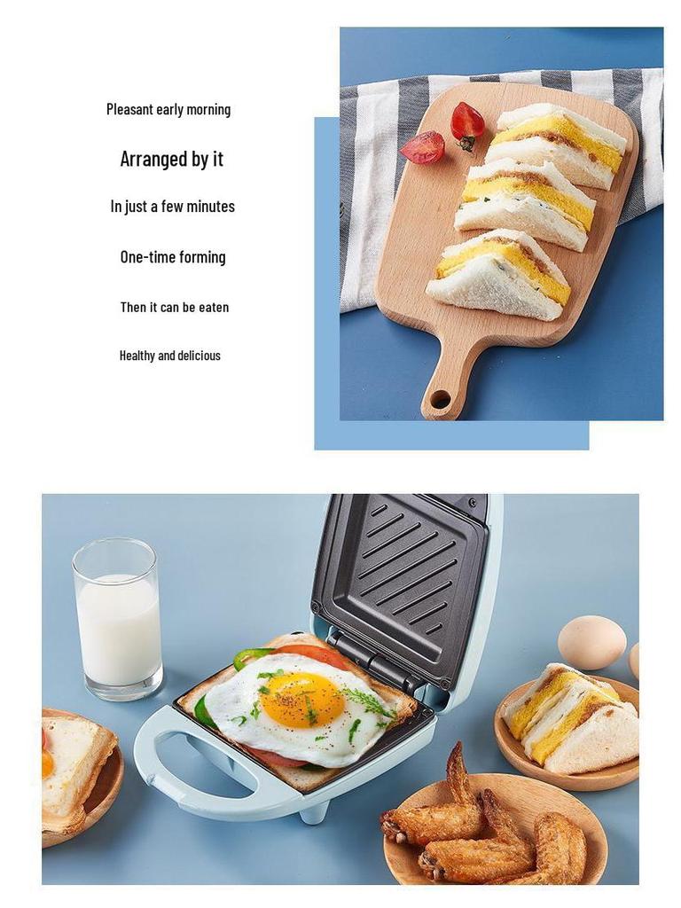 Compact Multi-Functional Sandwich Maker: Electric Toast Grill & Breakfast Press