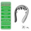Neck Massager Electric Microcurrent Multi-Head Replaceable Wireless Knead Shiatsu Heating Vibration Cervical Shoulder Massager