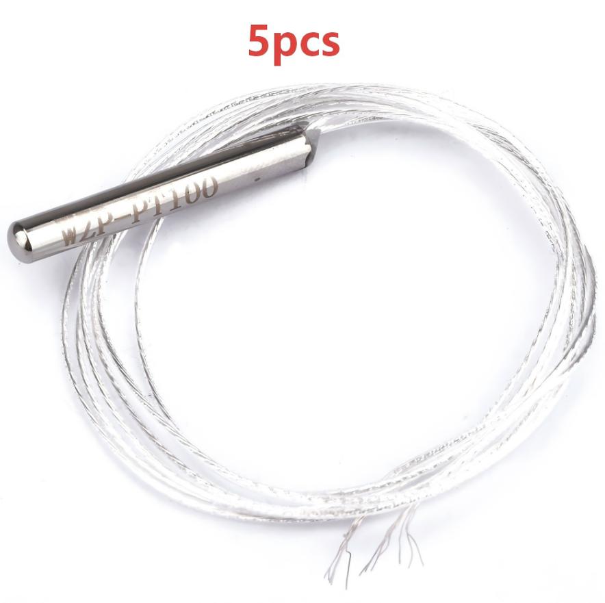 

PT100 Temperature Sensor WZP-PT100 Platinum Resistance Thermometer -200-600℃ Temp Detector Anti-corrosion Waterproof Sensor