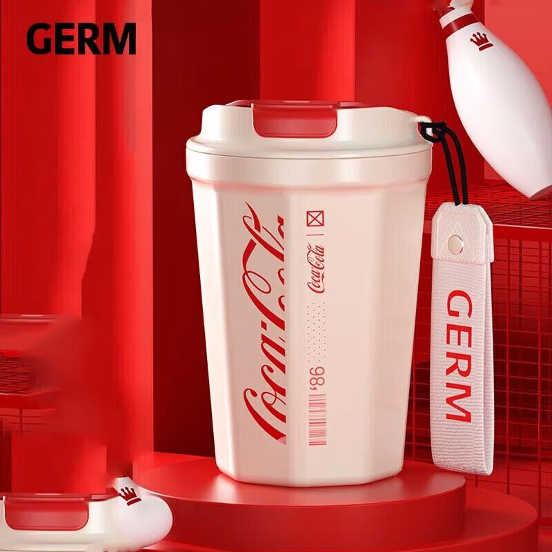 Germ Coca-Cola 390ml Flip-Lid Insulated Portable Car Cup