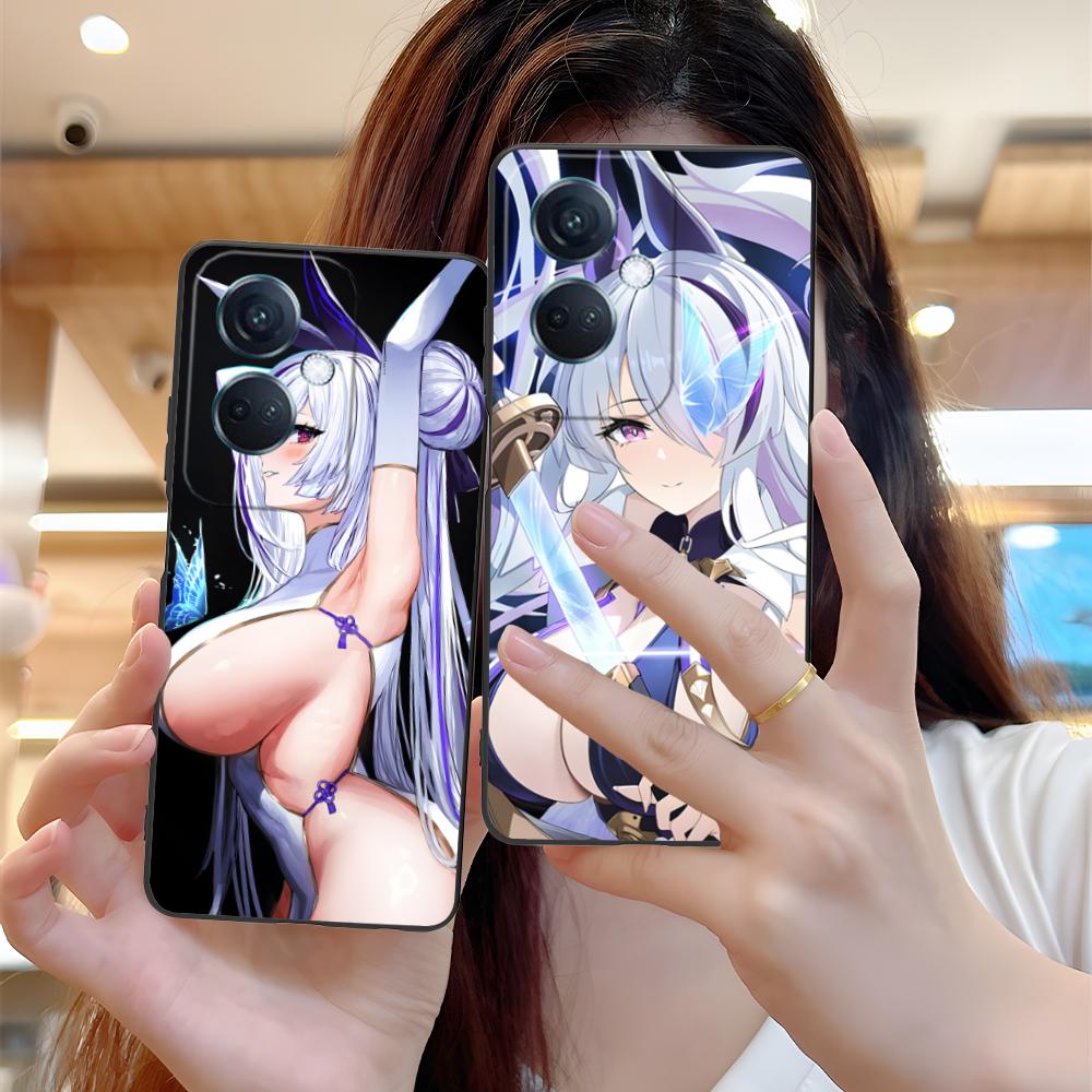 Azur Lane Unzen Matte TPU Mobile Phone Case for OPPO Reno 14 13 12 11 10 9 8 7 6 5 F T Pro 5G Colorful Printing Cover