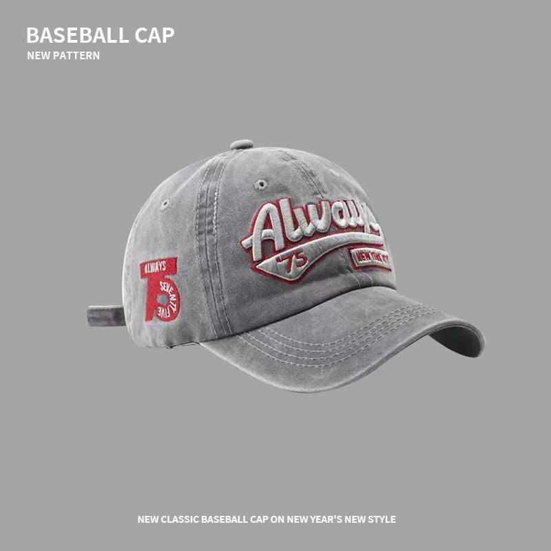 Peaked Cap Men's Sports Washed Denim Casual Baseball Cap Versatile Street Trend Fashion Sun Hat