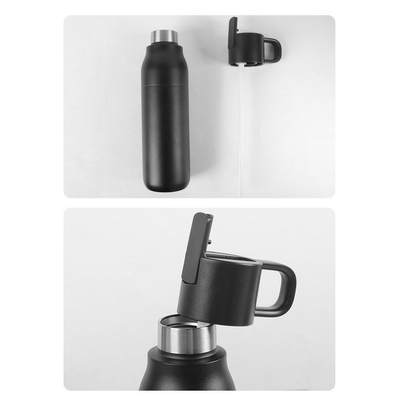 Large-Capacity Thermos Cup, Portable Thermos Kettle with Pop-Up Lid, Thermos Bottle for Student Dormitories and Home Use