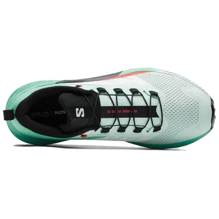 SALOMON Sense Ride 5 Comfortable Versatile Non-Slip Breathable Low-Top Running Shoes Women Sneaker Gulf-Green 476983
