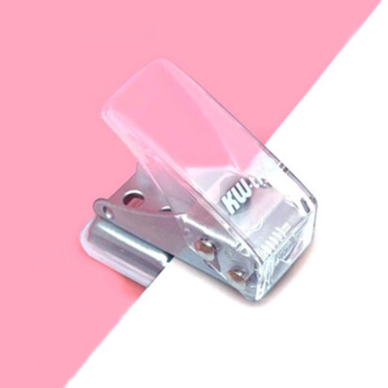 Mini Puncher Paper Capacity 8 Sheets Single Round Hole Puncher Aperture Diameter 0.24'' (6mm) for DIY Binder Paper Card