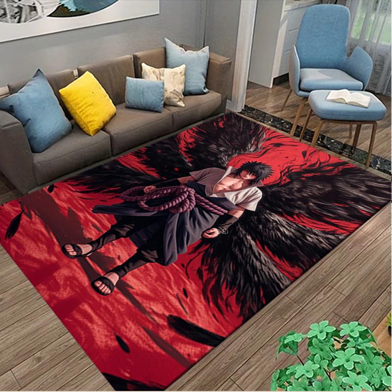 1pc Office Printed Area Carpet, naruto Rug, Home Sofa Chair Mat For Christmas and Halloween Décor