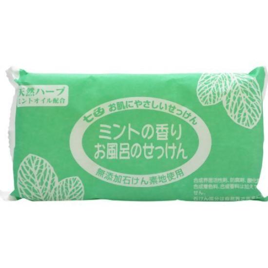 

Seven colors of bath mint scent 100g x 3 pieces soap, (additive-free soap),