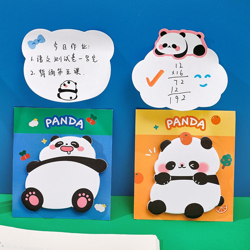 Ins Cartoon Außerirdischer Panda Süßes Mädchen Geschenk Herz Botschaft Büro Schulbedarf Papier Schüler Gut Aussehend N Mal Aufkleber Notizblock