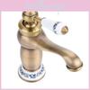 Robinet de Lavabo Style Européen Entièrement en Laiton avec Cartouche Céramique pour Salle de Bain