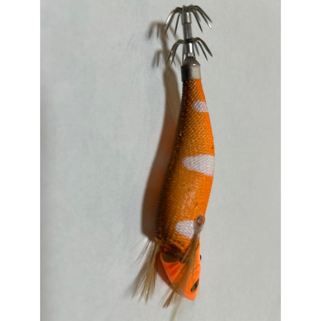 Used Egi Bait Tree Orange White Stripe