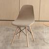 1/2/4/6pcs Velvet Shell Chair Cover Solid Color Stretch Armless Chair Covers Elastic Dining Seat Cover Home Hotel Party Banquet