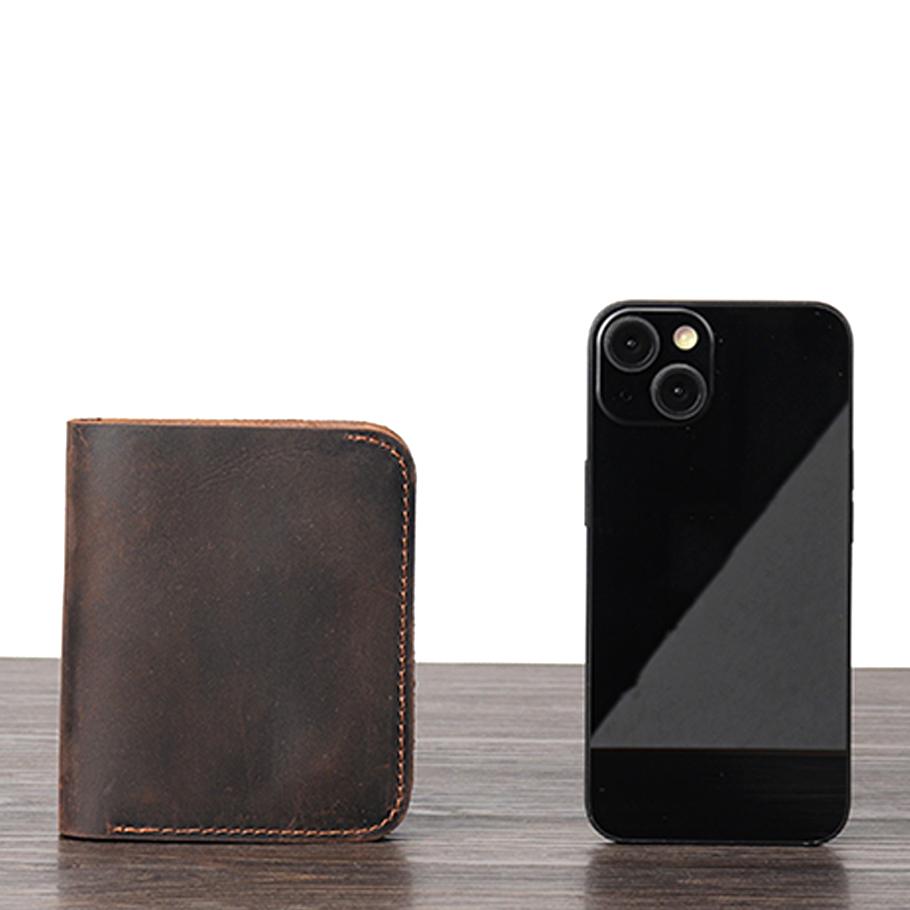 Новый мужской кожаный кошелек — фото 7