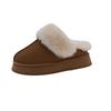 Baotou Snow Drag Outside 2024 Winter New Korean Version Thick-soled Piled Thickened Warm Indoor Cotton Shoes Mao Mao Shoes