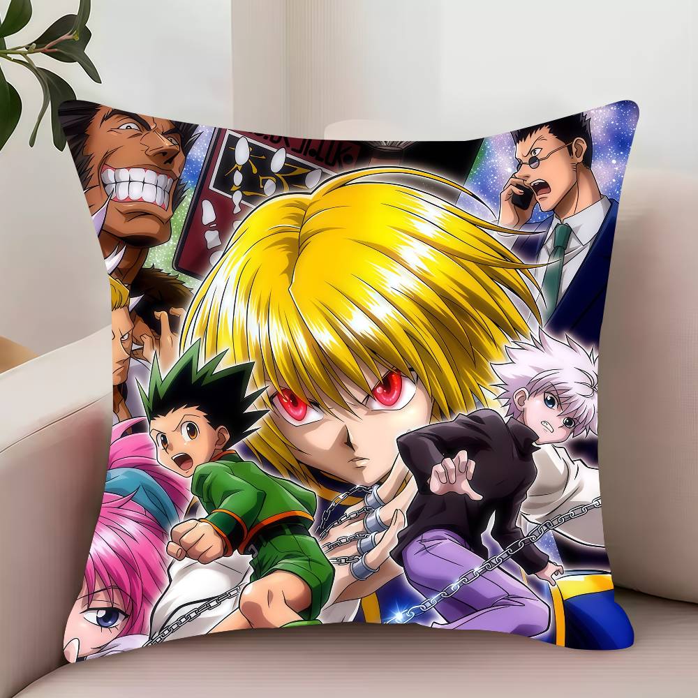 MINISO H-HUNTER X HUNTER  Pillow Case Decor Protective Covers Comfortable soft for Sofa Living Room Home office