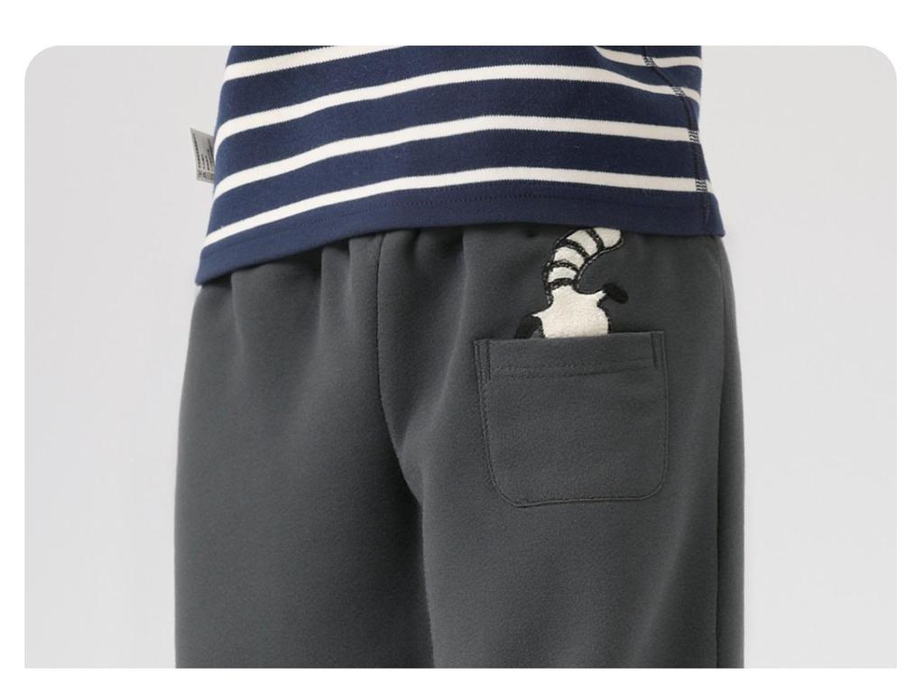European Boys' Cartoon Sports Thick Sweatpants - Autumn/Winter 2025 Toddler & Children’s Clothing